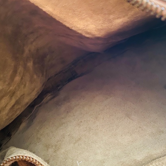 GUCCI TAN SUEDE HALF MOON CRESCENT HOBO BAG - Picture 7 of 9